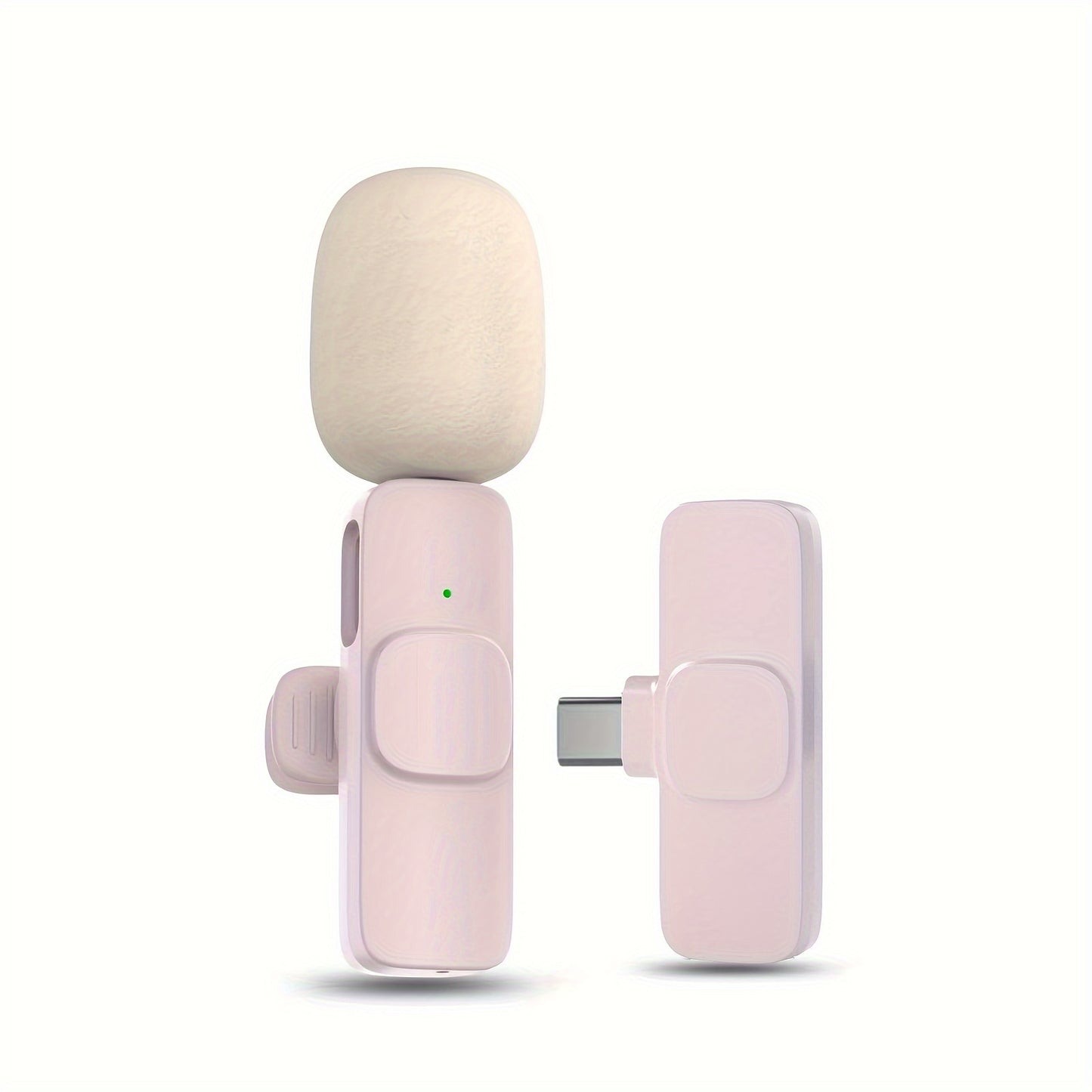 SNZIYAG Compact Wireless Clip-On Microphone for Smartphones & Tablets - USB-C, 360° Sound Pickup, 5-Hour Battery Life