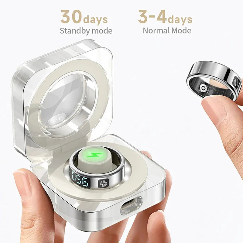 Xiaomi SR08 Smart Ring - LED Display, Heart Rate & Blood Oxygen Monitoring, 5ATM Waterproof