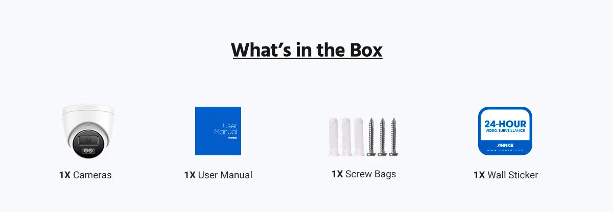 ANNKE 12MP Outdoor Dual Light PoE Security Camera - Color IR Night Vision, Microphone, IP67, H.265+