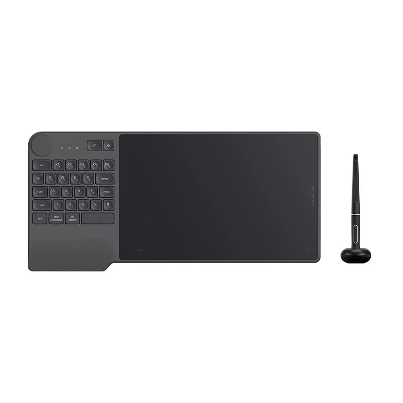 HUION Inspiroy Keydial KD200 - Battery-Free Wireless Graphics Tablet with Keyboard