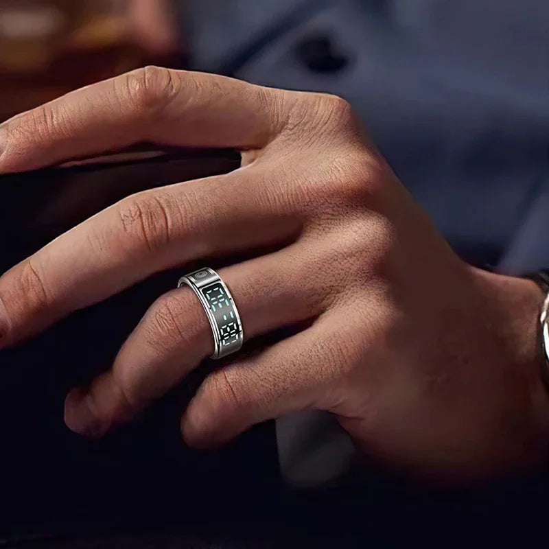 Xiaomi SR08 Smart Ring - LED Display, Heart Rate & Blood Oxygen Monitoring, 5ATM Waterproof