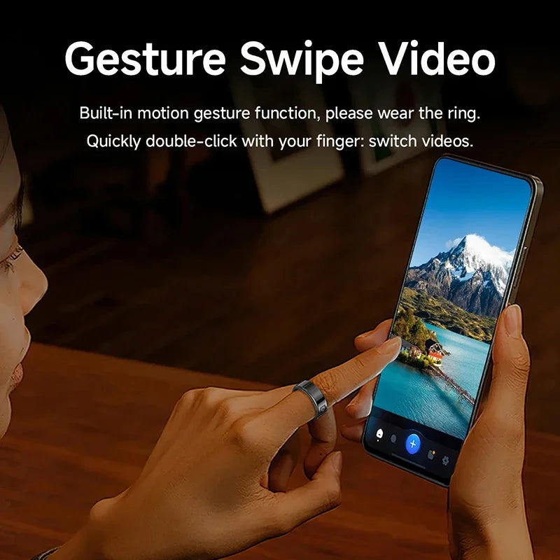 Xiaomi SR08 Smart Ring - LED Display, Heart Rate & Blood Oxygen Monitoring, 5ATM Waterproof