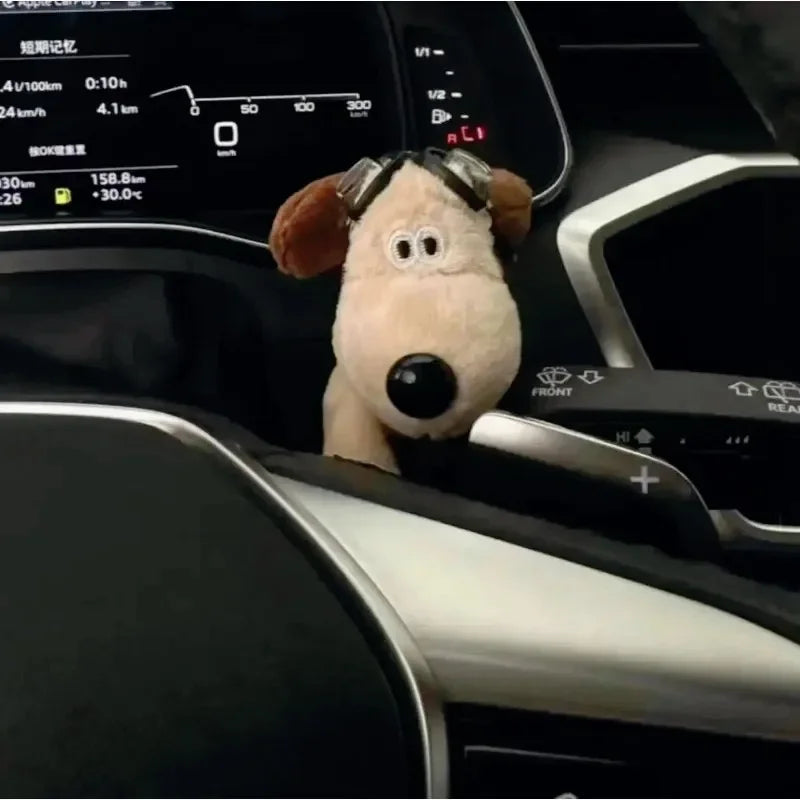 Cute Plush Puppy Wiper Turn Signal Switch Decoration – Adorable Dog Car Interior Accessory for Stylish Vehicle Decor