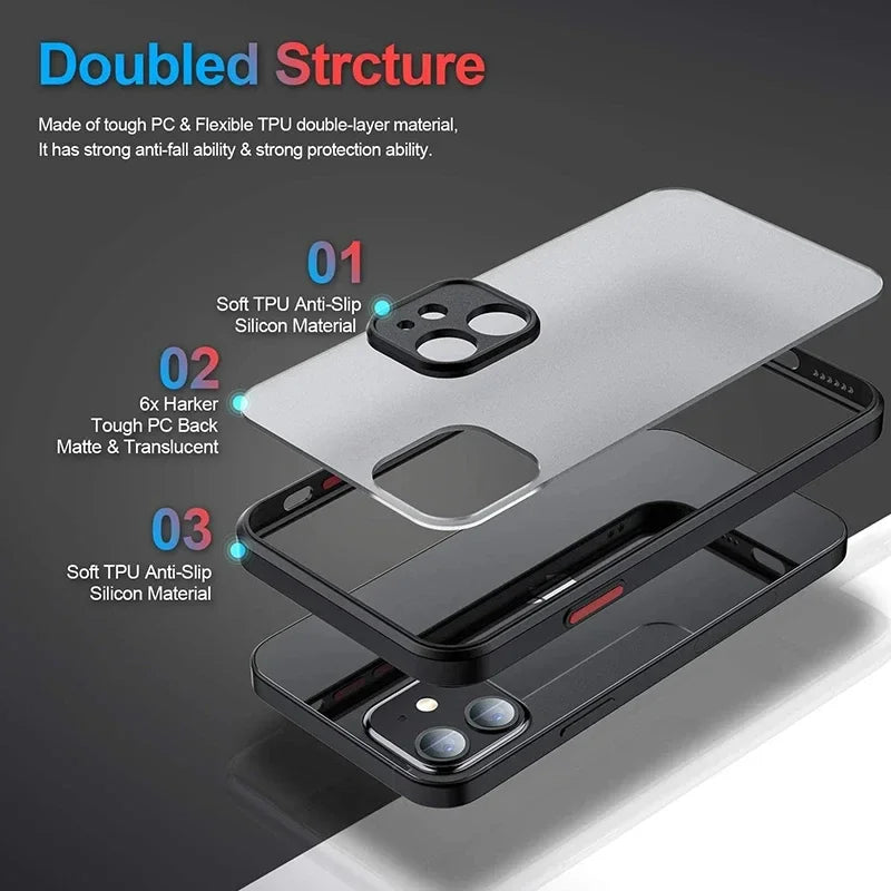 Trendy Street Sneakers Phone Case for iPhone 15, 14, 13, 12,  - Matte Transparent Back Cover