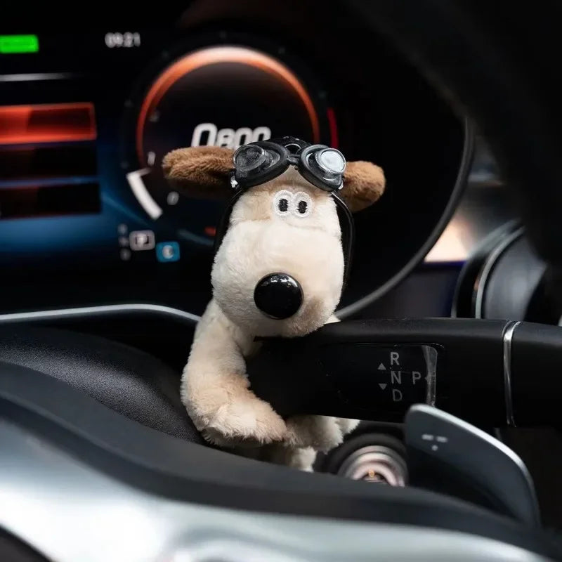 Cute Plush Puppy Wiper Turn Signal Switch Decoration – Adorable Dog Car Interior Accessory for Stylish Vehicle Decor