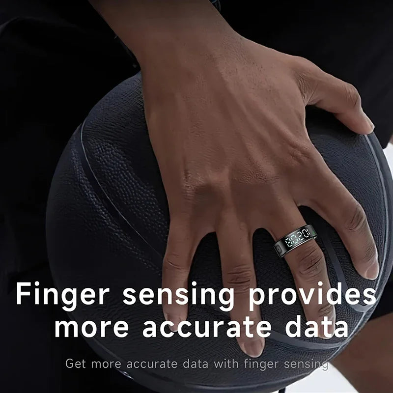Xiaomi SR08 Smart Ring - LED Display, Heart Rate & Blood Oxygen Monitoring, 5ATM Waterproof