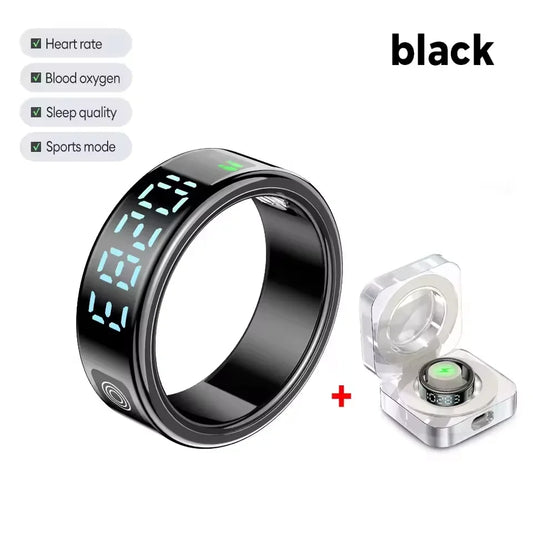 Xiaomi SR08 Smart Ring - LED Display, Heart Rate & Blood Oxygen Monitoring, 5ATM Waterproof