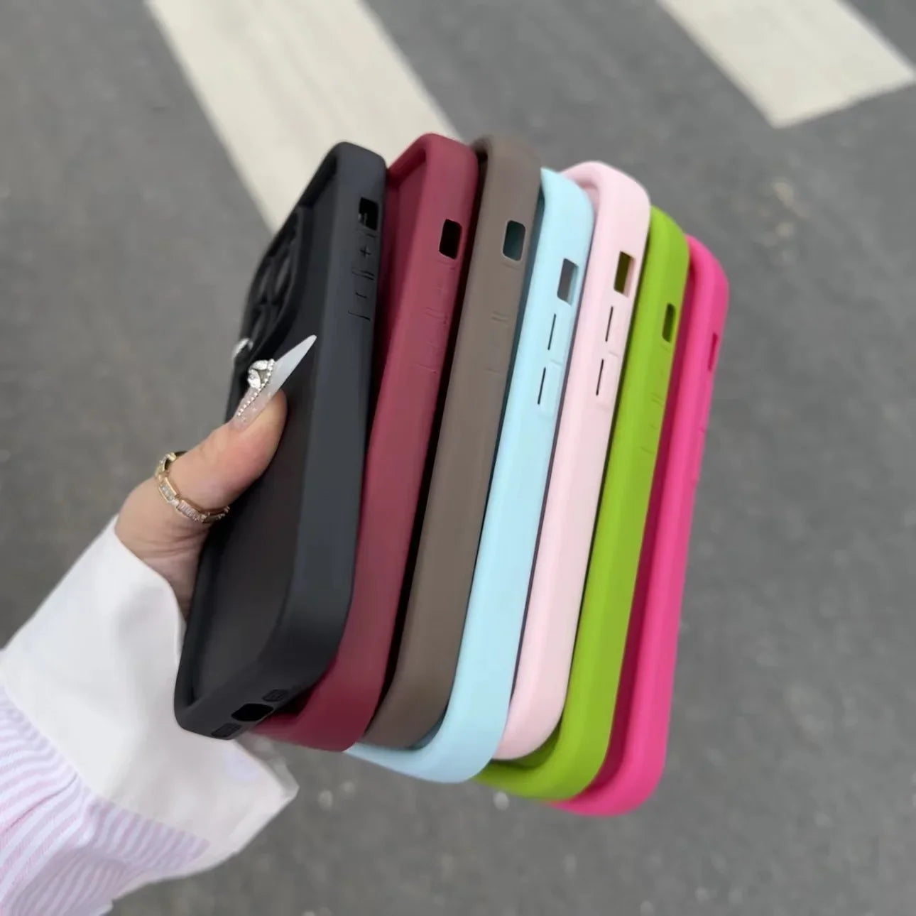 Luxury Soft Liquid Silicone Phone Case for iPhone 11, 12, 13, 14, 15 Pro Max & Plus - Shockproof Bumper Cover