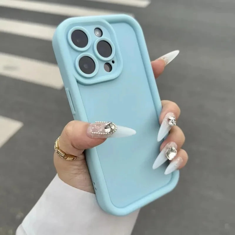 Luxury Soft Liquid Silicone Phone Case for iPhone 11, 12, 13, 14, 15 Pro Max & Plus - Shockproof Bumper Cover