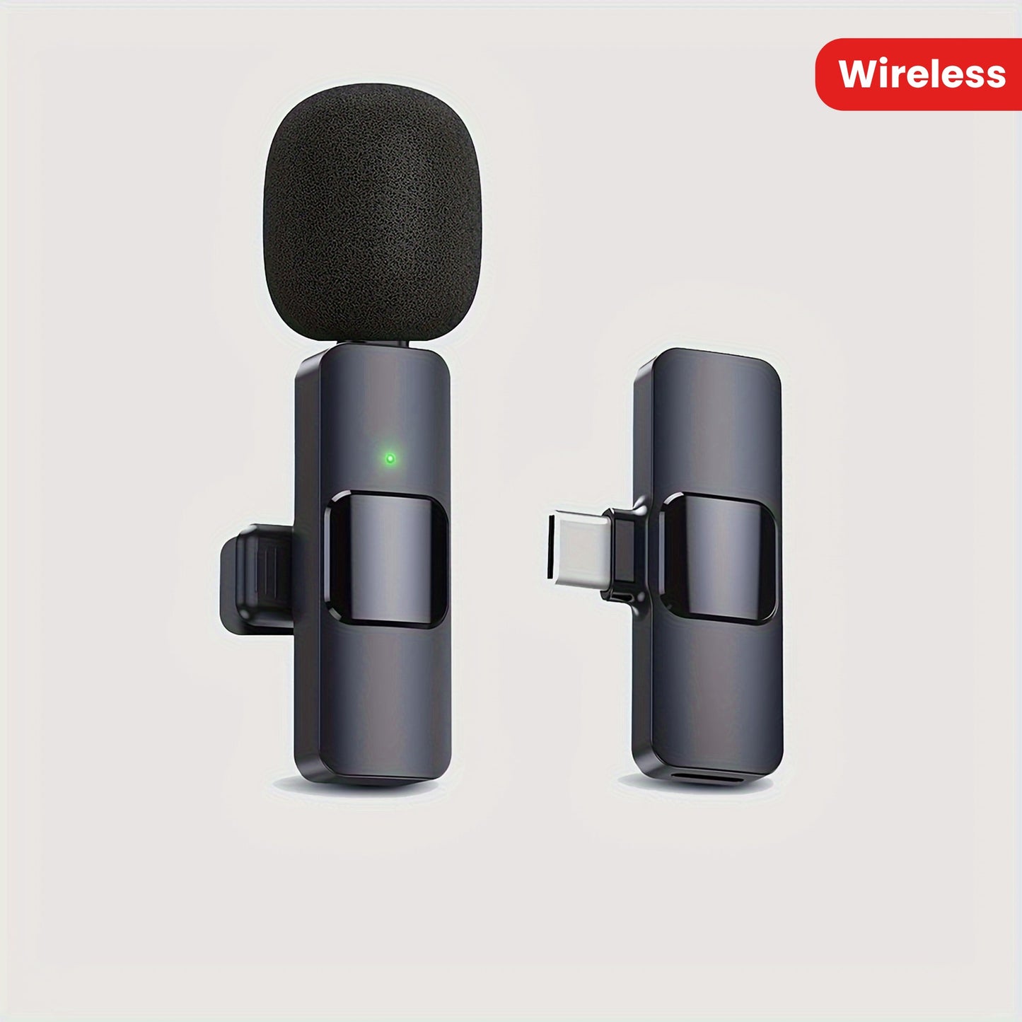 Wireless Lavalier Microphone for Smartphones & Laptops - Omnidirectional Condenser Mic for Vlogging & Interviews